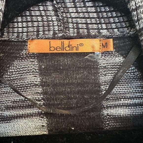 Belldini Grey Knit Open Front Drape Cardigan Women's Medium - Picture 4 of 4